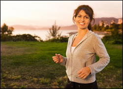 woman jogging